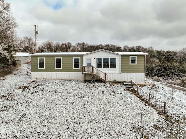 view of manufactured / mobile home