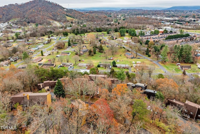 aerial view featuring a mountain view