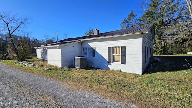 view of property exterior featuring cooling unit