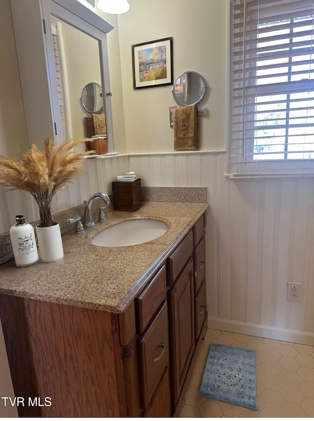 bathroom featuring vanity