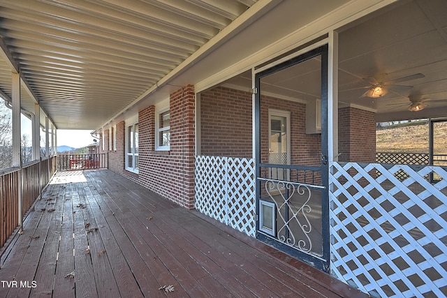 view of wooden terrace