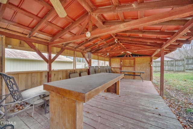 view of wooden terrace