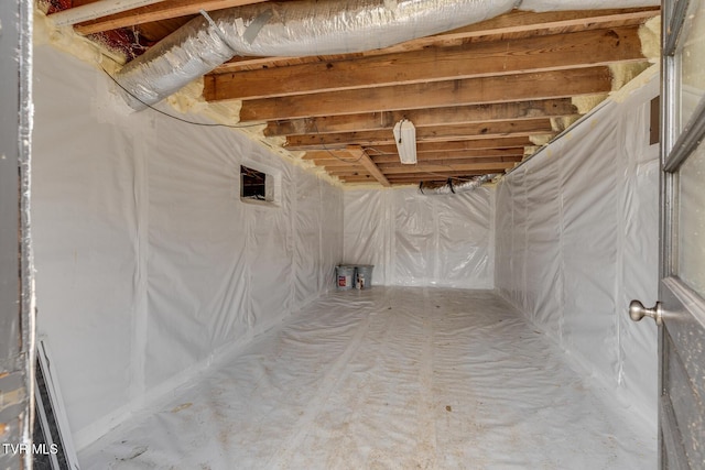 below grade area featuring crawl space