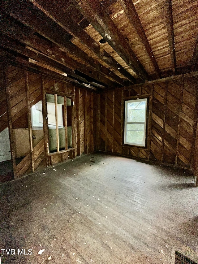 view of attic