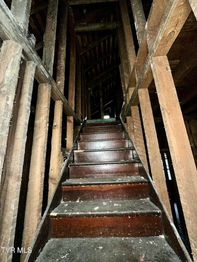 view of stairway