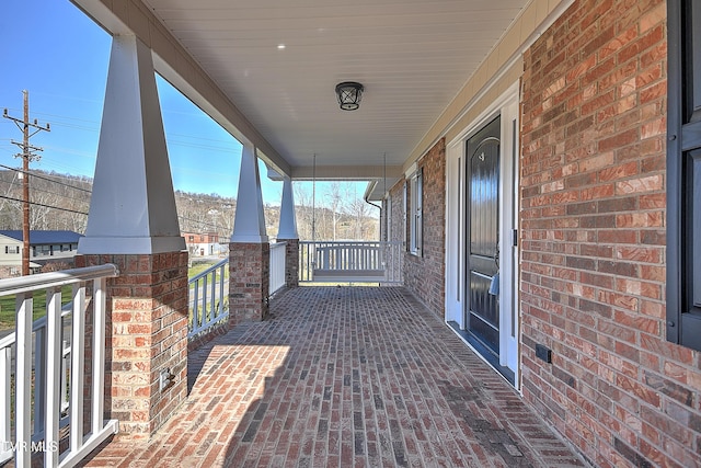 view of patio / terrace with covered porch