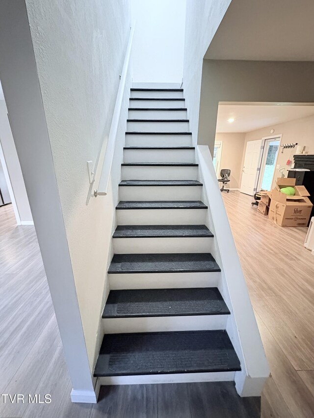 311 Dry Fork Rd, Del Rio, TN 37727 - staircase featuring wood finished floors