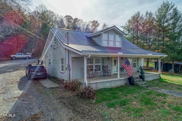 view of front of house with a porch