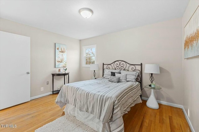 bedroom featuring light hardwood / wood-style floors