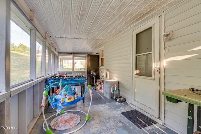 view of sunroom / solarium