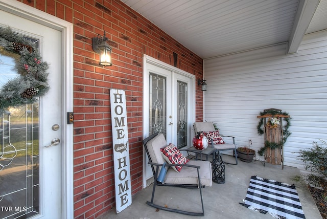 view of patio / terrace with covered porch