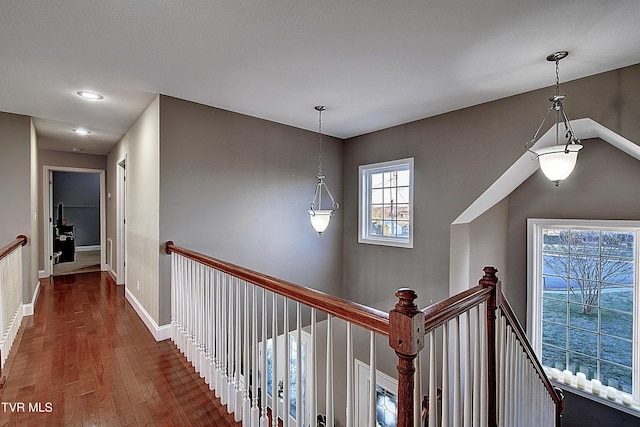 hall featuring hardwood / wood-style floors