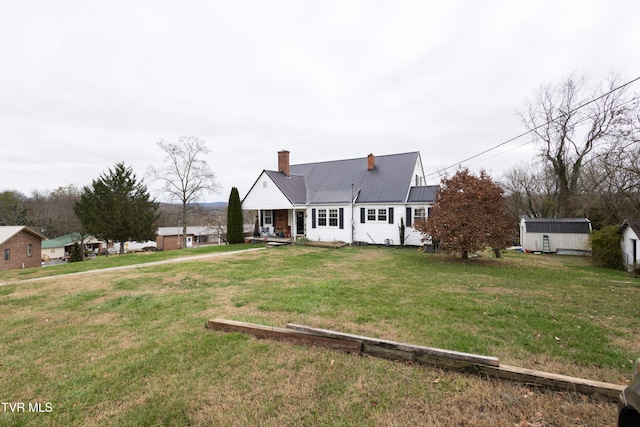 exterior space featuring a lawn