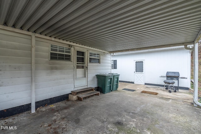 view of patio / terrace with area for grilling