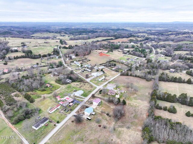 bird's eye view featuring a rural view