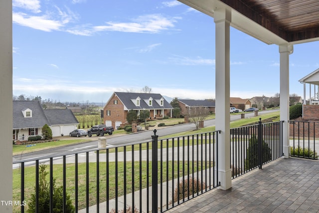 balcony with a porch