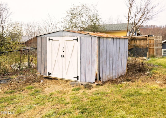 view of outdoor structure