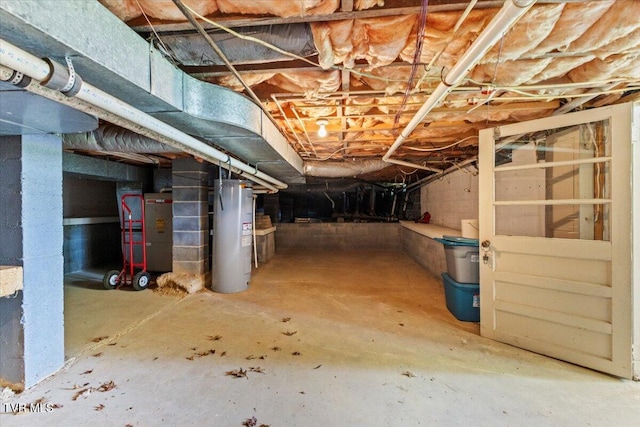 212 Mayflower Rd, Johnson City, TN 37601 - unfinished below grade area with water heater and heating unit
