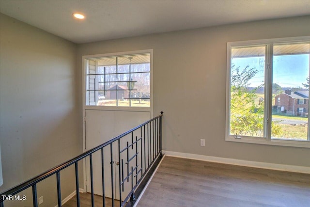 interior space featuring hardwood / wood-style floors