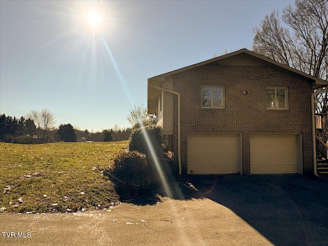 view of home's exterior featuring a garage