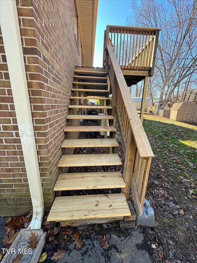 view of stairs