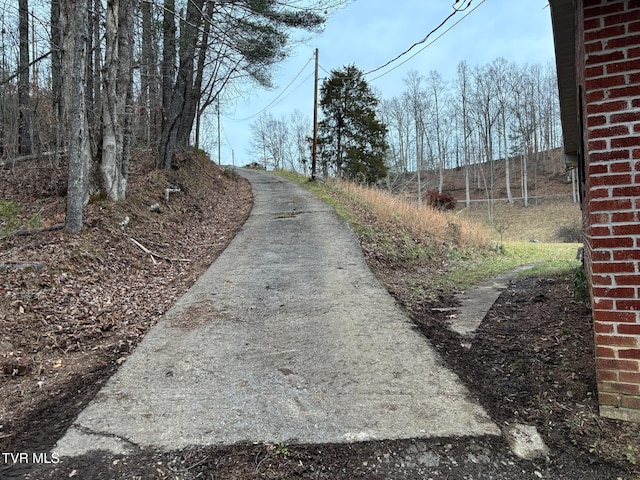 view of road