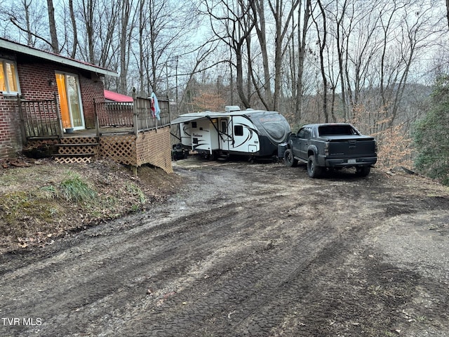 view of parking / parking lot