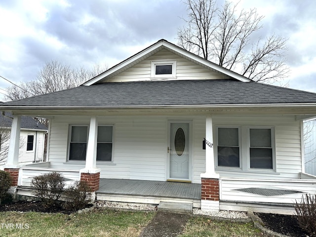 view of front of home with a porch