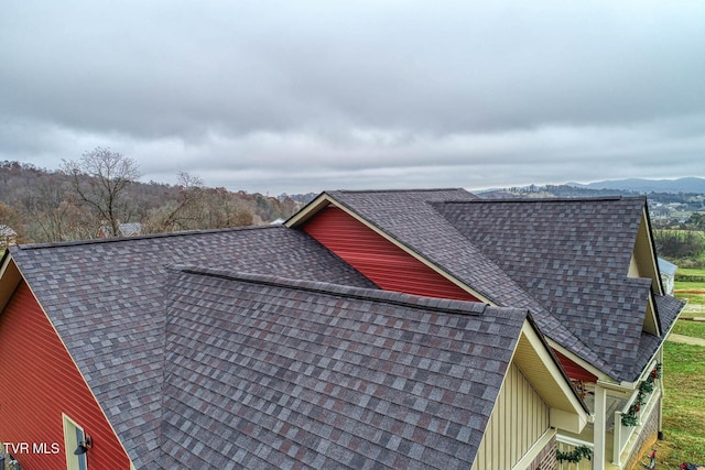 exterior details featuring a mountain view