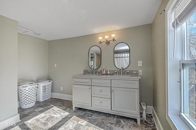 bathroom with vanity