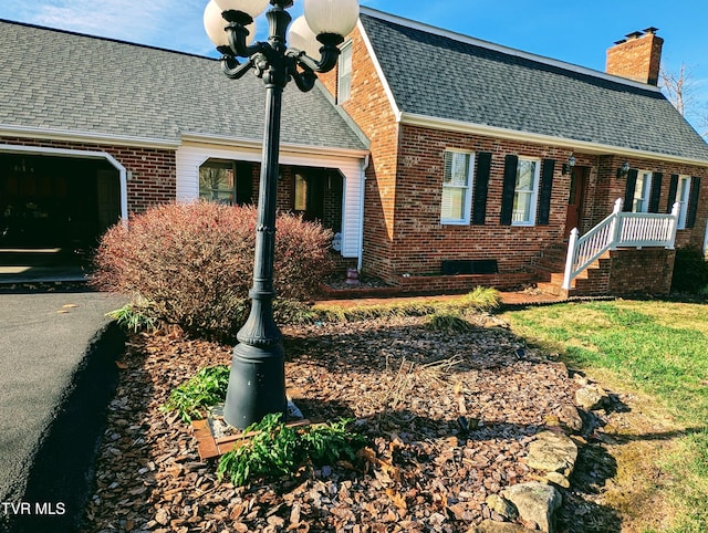 view of home's exterior featuring a garage