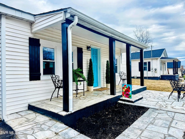 exterior space featuring a porch