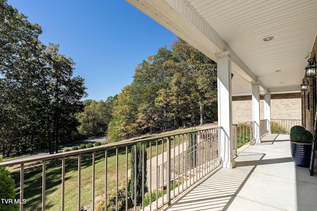 view of balcony