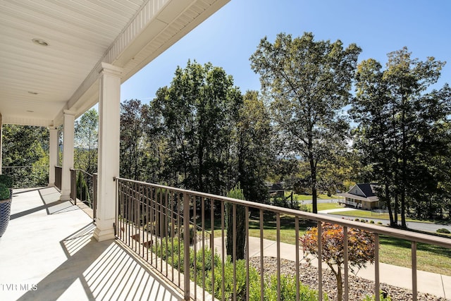 view of balcony