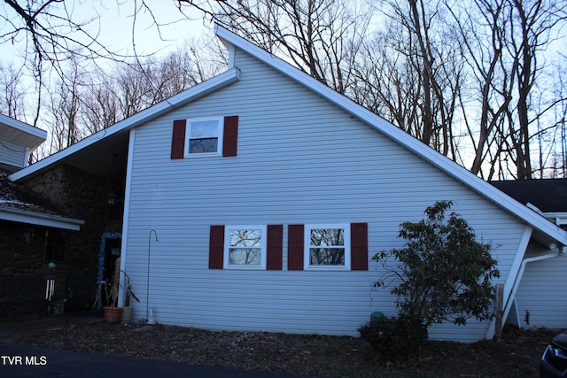 view of home's exterior