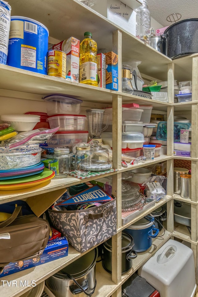 view of storage area