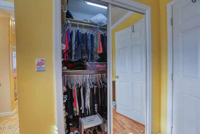 view of closet