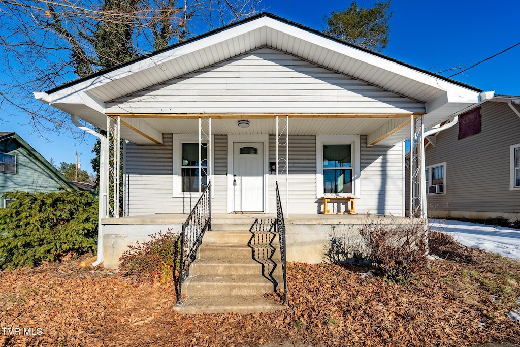 bungalow-style house with a porch