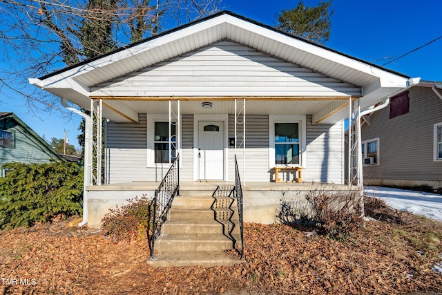 bungalow-style house with a porch