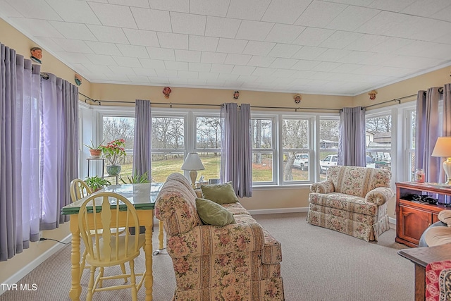 sunroom with a healthy amount of sunlight