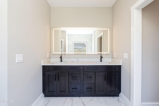 bathroom with vanity