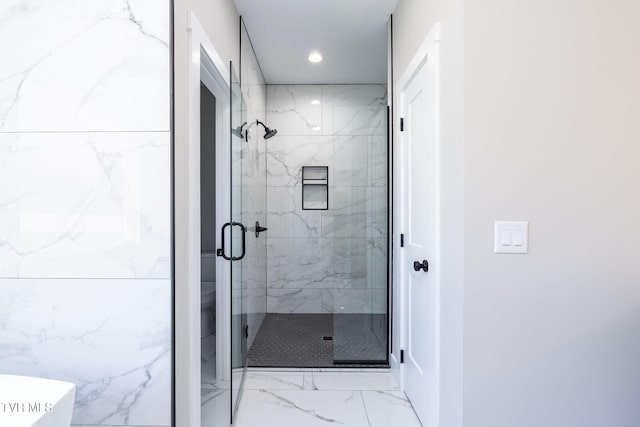 bathroom with walk in shower