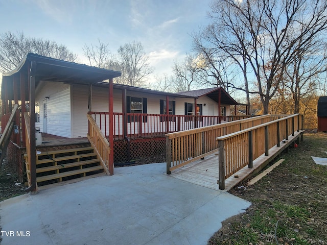 view of back of property