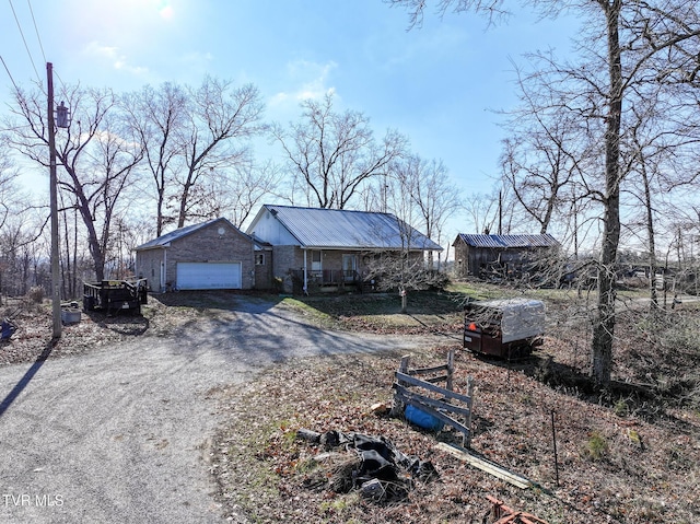 ranch-style house with a garage