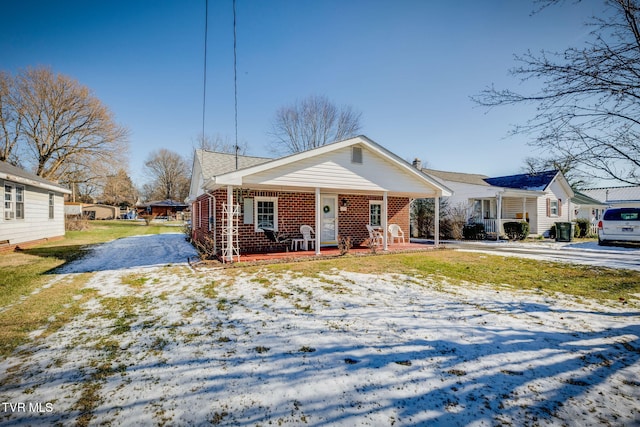 bungalow-style house with a porch