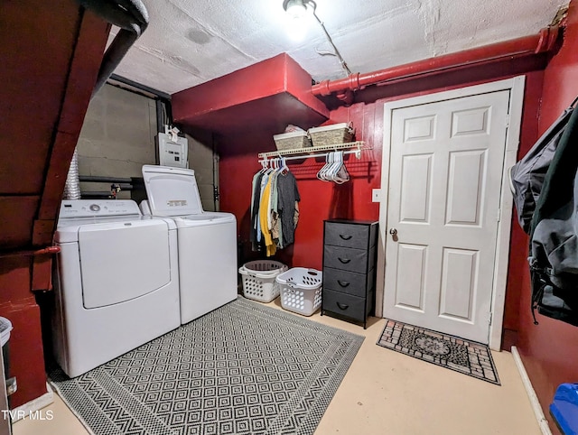 laundry room with separate washer and dryer