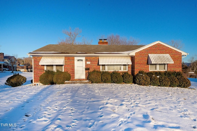 view of ranch-style home