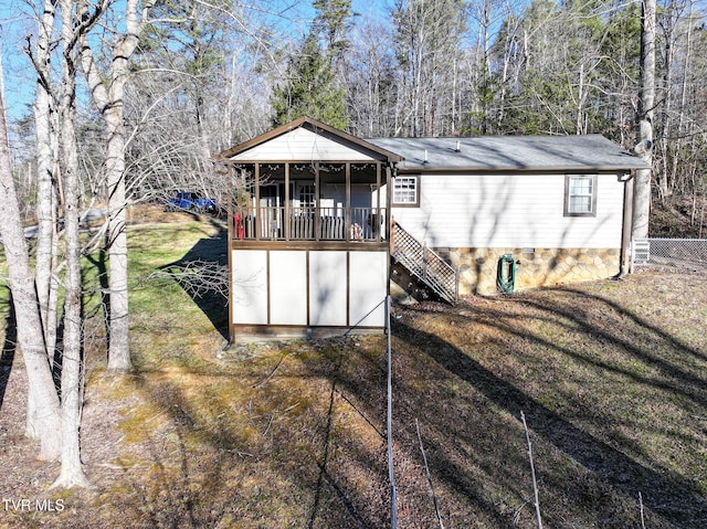 view of rear view of house