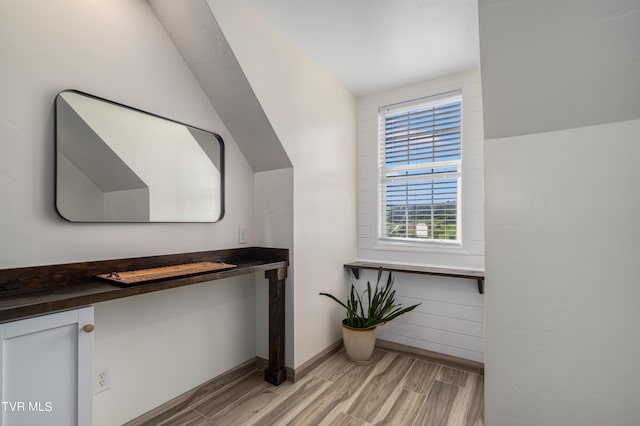 interior space featuring hardwood / wood-style flooring