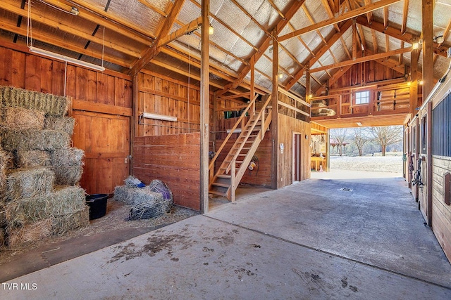 view of horse barn